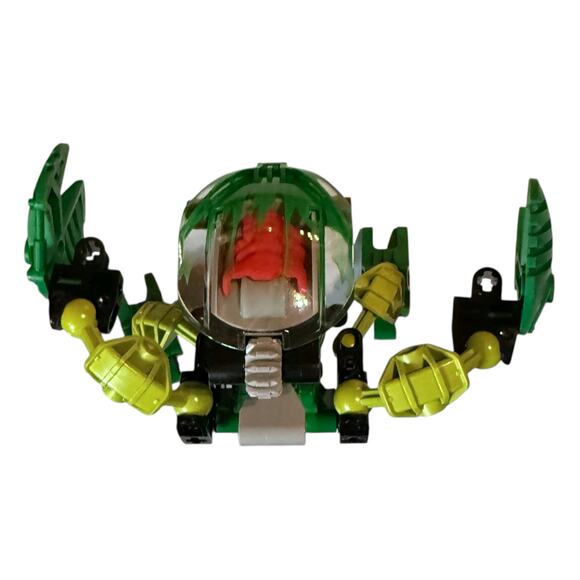 Vintage LEGO BIONICLE Lehvak Green Red 8564 Set with Canister Complete Set - Picture 5 of 13